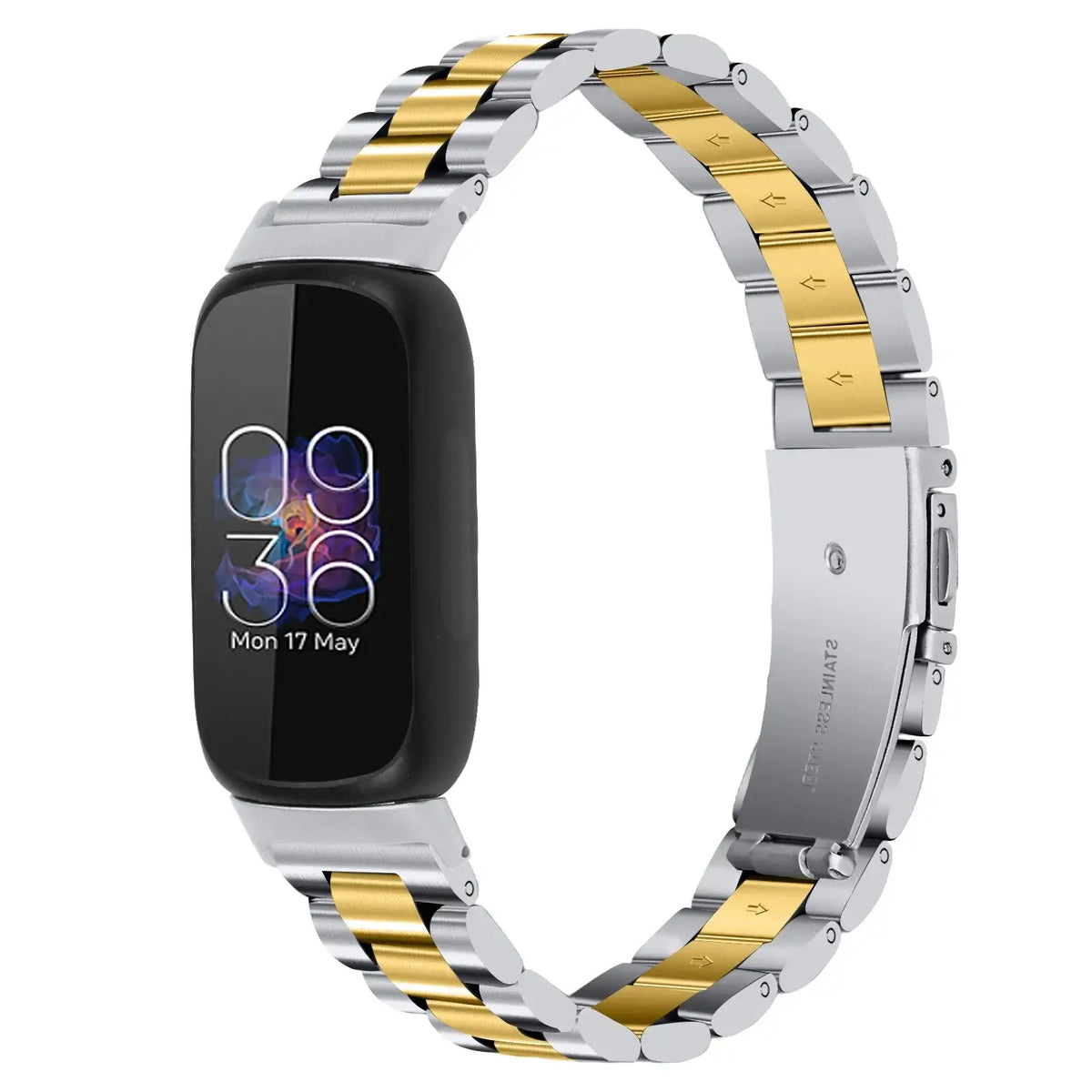 RVS Smartwatch Bandje Metalen Schakelband Verstelbaar Polshorloge Armband Sporthorloge Accessoire Stijlvol