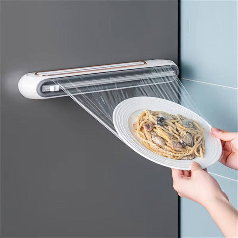 Magnetische Foliedispenser voor Keuken - Compact met Geïntegreerde Snijder - BPA-vrij Kunststof