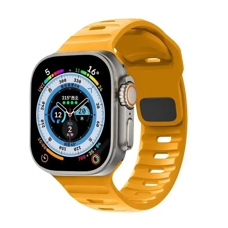 Siliconen Smartwatch Bandje Zachte Pasvorm Verstelbaar Waterdicht Sport Casual Dagelijks Gebruik Horloge