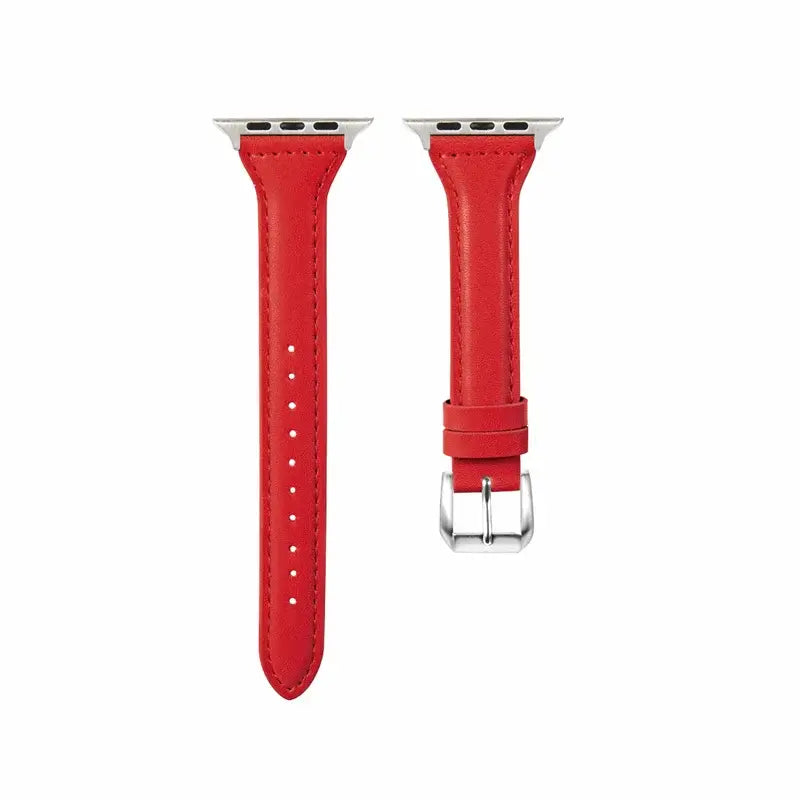 Leren Horlogebandje Smartwatch Universeel Verstelbaar 38-49mm Premium Lederen Polsband Sportief Design