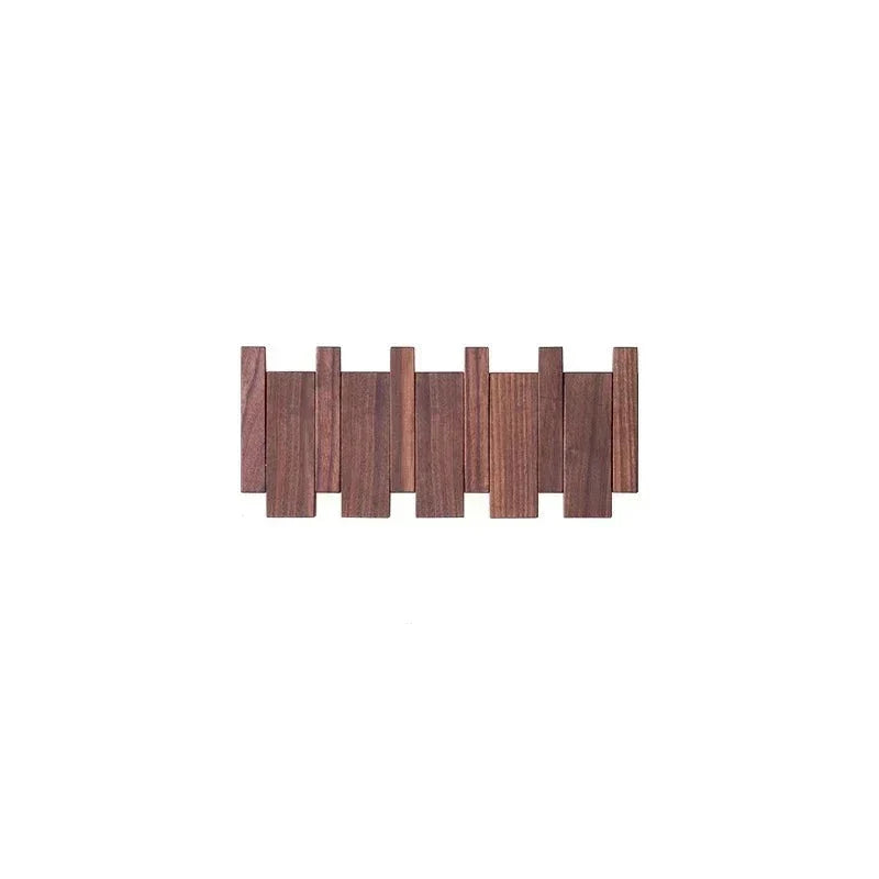 Magnetische Wandkapstok met Inklapbare Haken | 4-10 Haken | Hout