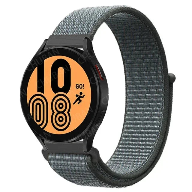 Nylon Sportband Smartwatch 20mm 22mm Ademend Lichtgewicht Loop Polsband Verstelbaar Training Fitness