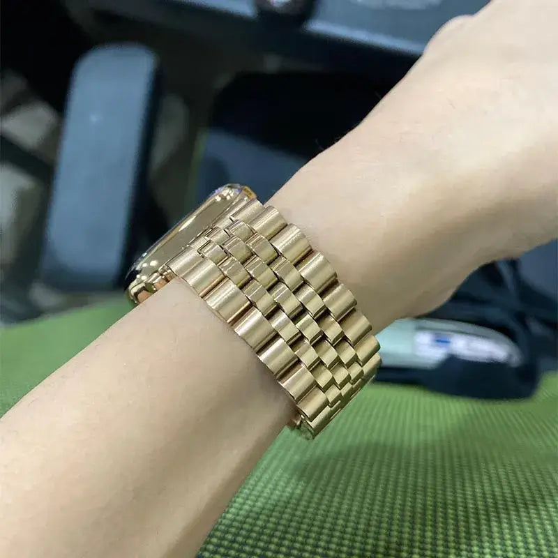 Roestvrijstalen Smartwatch Bandje Verstelbaar Metalen Polsband Universeel Elegant Design Horlogeband