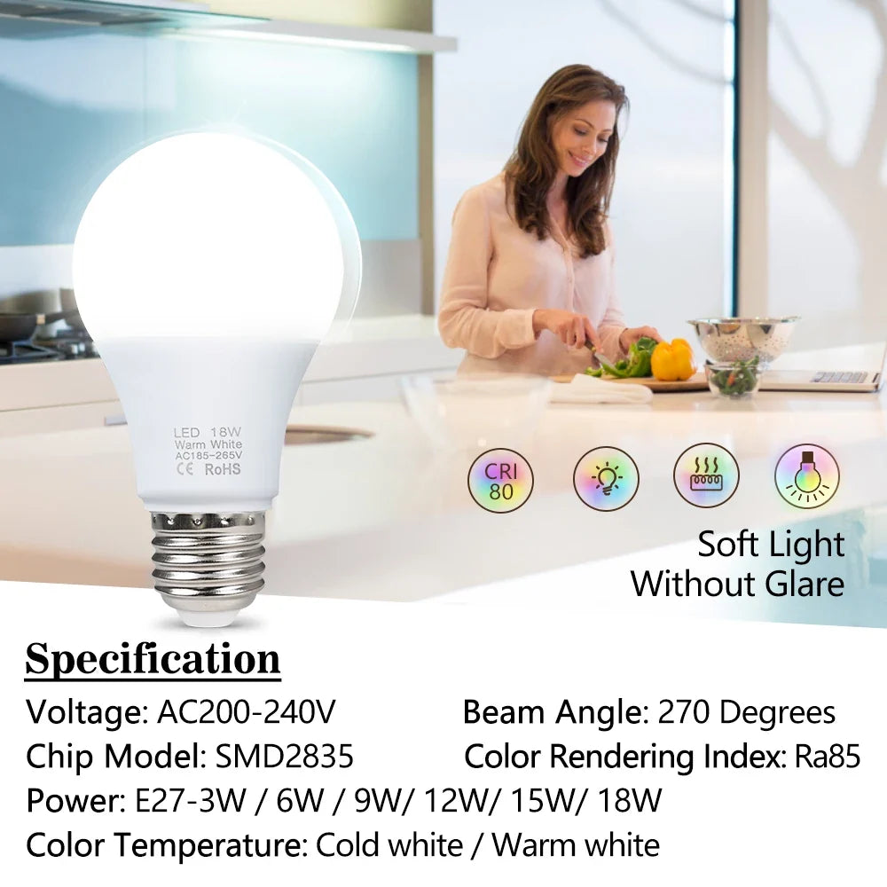 E27 Koud Wit LED Lamp