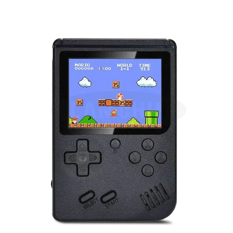 Retro Handheld Spelcomputer met 400 Klassieke Games - Oplaadbaar met TV-Aansluiting - 3 Inch Scherm - Zwart, Wit, Rood, Blauw, Geel