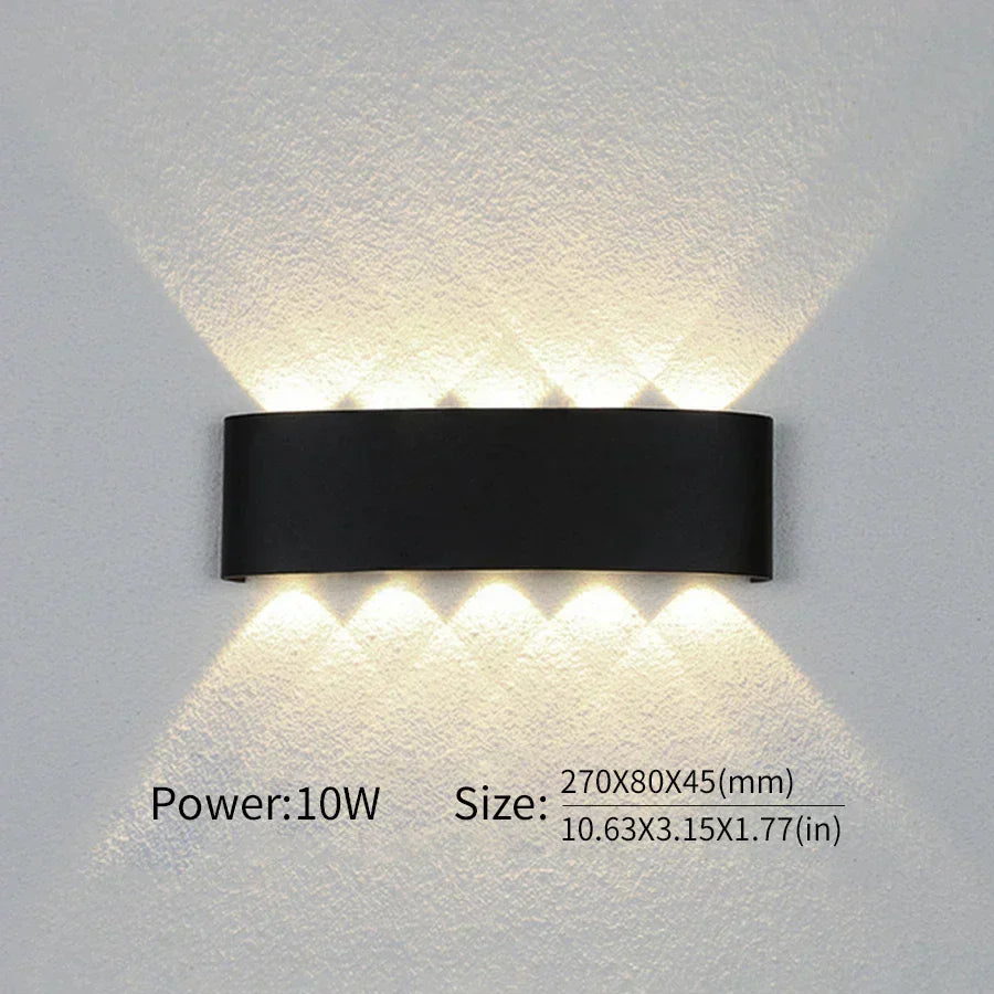 Minimalistische LED-wandlamp voor binnen of buiten - Aluminium - Zwart of Wit - 2W tot 10W