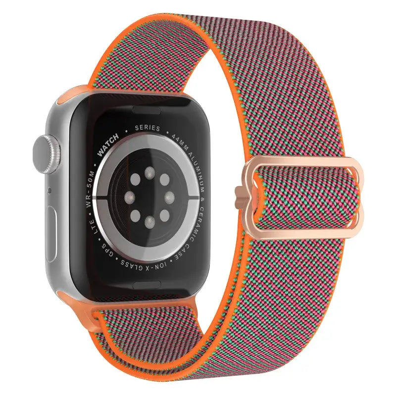 Elastische Nylon Smartwatchband Verwisselbaar Polsbandje Comfortabel Duurzaam Design Sportief Actief