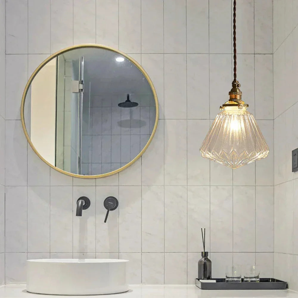 Hanglamp Kristalglas Transparant Scandinavisch Retro E27 15cm LED Eetkamer Woonkamer Minimalistisch