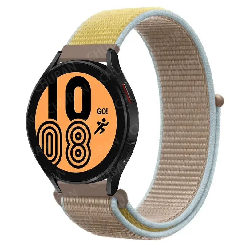 Nylon Sportband Smartwatch 20mm 22mm Ademend Lichtgewicht Loop Polsband Verstelbaar Training Fitness