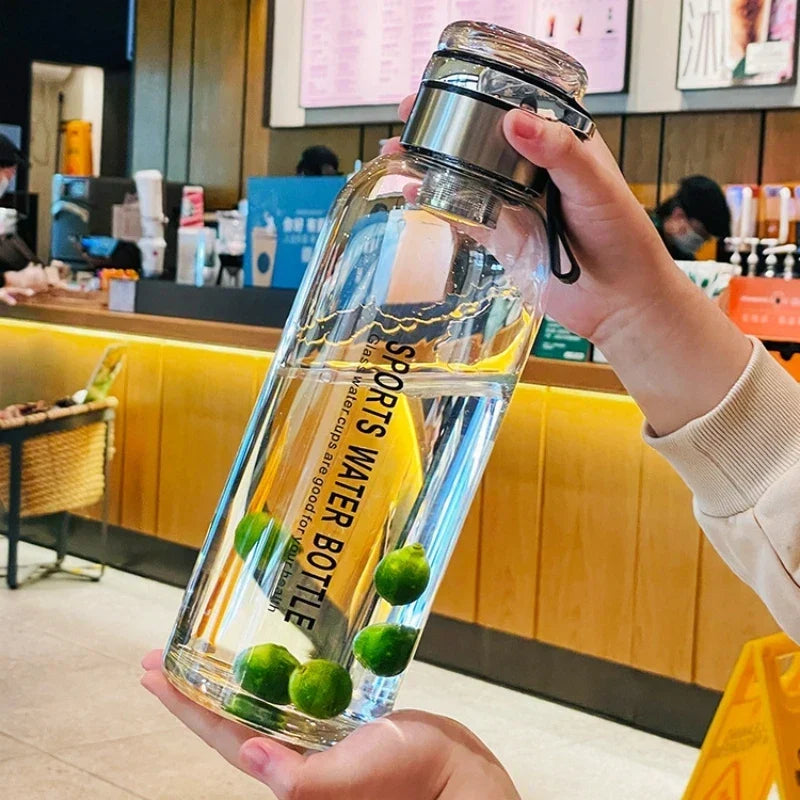 Grote Waterkan 2 Liter Transparant - Praktische Drinkfles voor Melk, Sap & Water