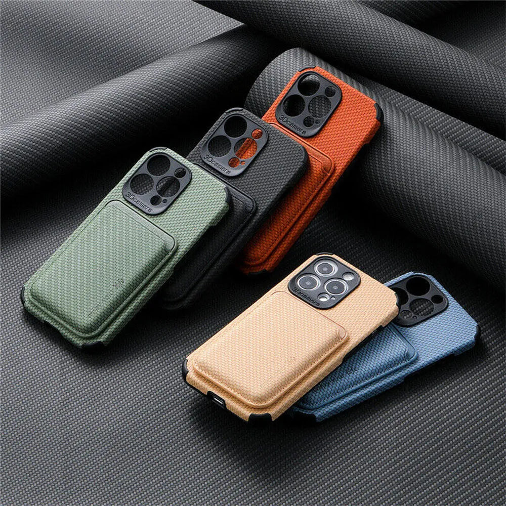 Magnetische Portemonnee Case voor iPhone - Minimalistische Telefoonhoes met Kaarthouder