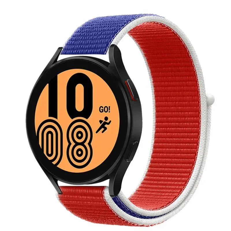 Nylon Sportband Smartwatch 20mm 22mm Ademend Lichtgewicht Loop Polsband Verstelbaar Training Fitness