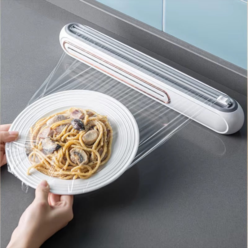 Magnetische Foliedispenser voor Keuken - Compact met Geïntegreerde Snijder - BPA-vrij Kunststof