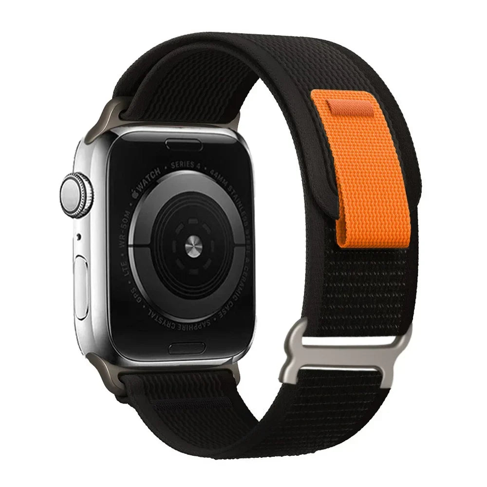 Nylon Smartwatchband Trail Loop - Verstelbaar Sportbandje met Duurzame Gesp - Veelkleurig Polsband Actief