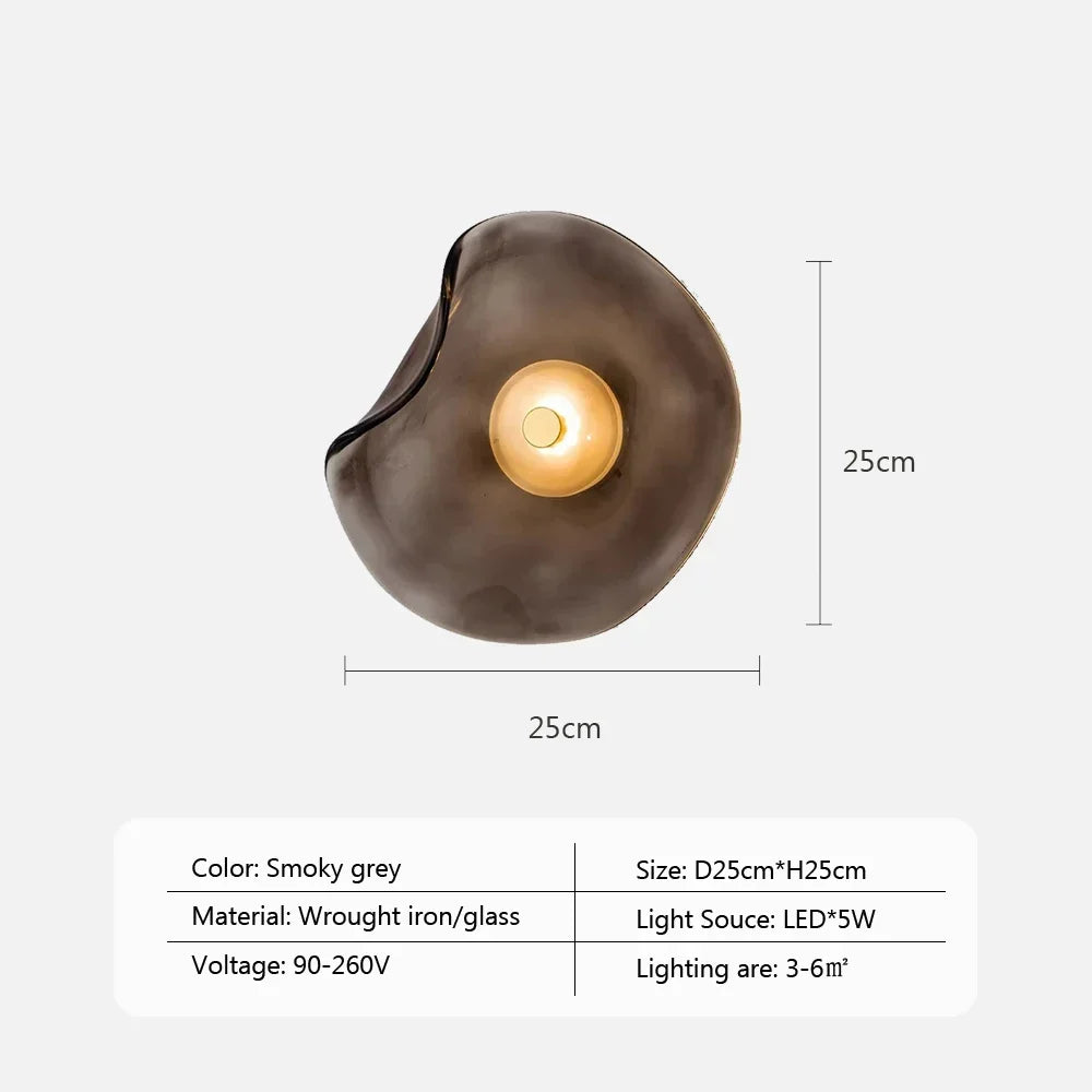 Glazen Wandlamp met LED-verlichting - Modern Design voor Interieur