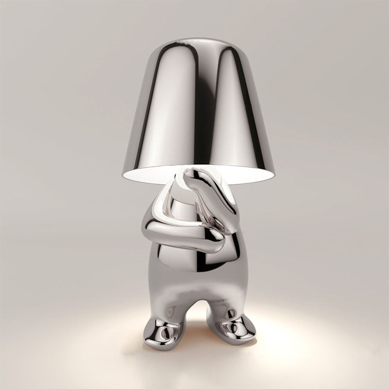 Figuurlamp LED Touch Dimbaar USB Oplaadbaar Goud Zilver Sfeerverlichting Woonkamer Slaapkamer Bureau Decoratielamp Cadeau
