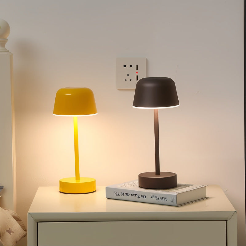 Draadloze Oplaadbare LED Tafellamp met Touch Bediening - Aluminium - Dimbaar - 4-8 Uur Gebruiksduur