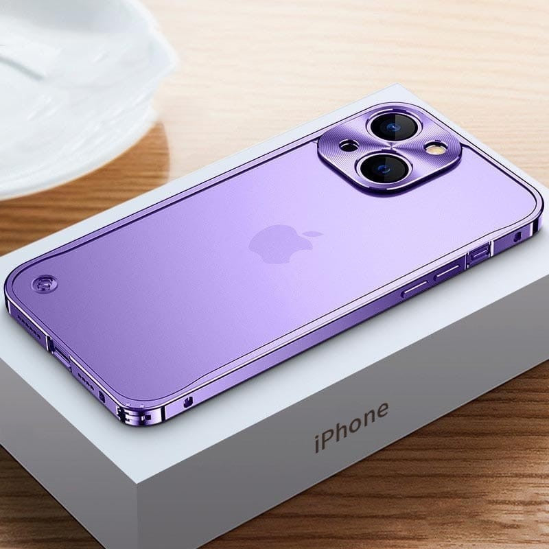 Aluminium iPhone Hoesje Lichtgewicht Bescherming Precisie CNC-Gefreesd Robuust Slank Bumper Case Premium Metalen Telefooncover
