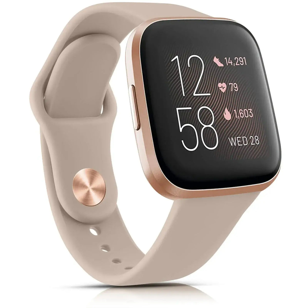 Siliconen Smartwatch Band Waterbestendig Verstelbaar Sporthorloge Polsbandje Fitbit Compatibel Actief