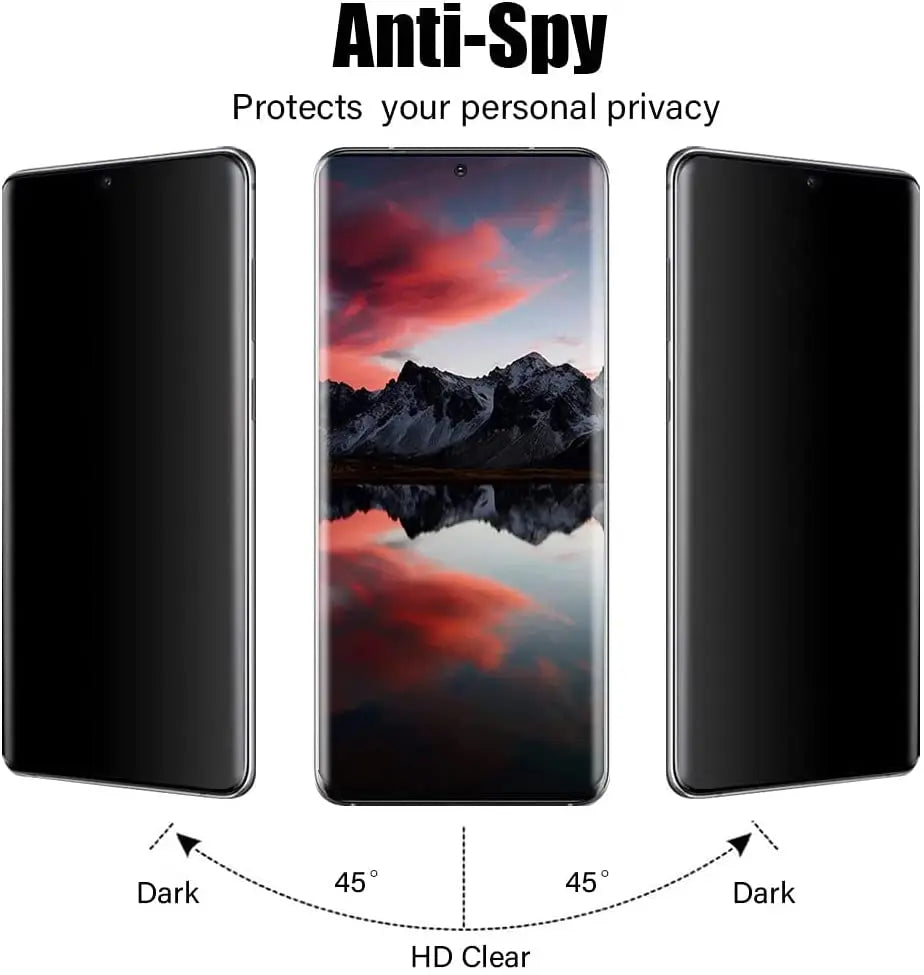 Privacy Screenprotector Gehard Glas Samsung Galaxy S23 Ultra Plus Anti-Gluur Bescherming Krasbestendig Scherm