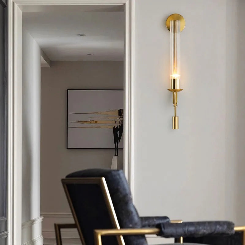 Moderne Wandlamp Goud - Elegante Muurverlichting voor Slaapkamer Woonkamer | Scandinavisch Design Wandspot
