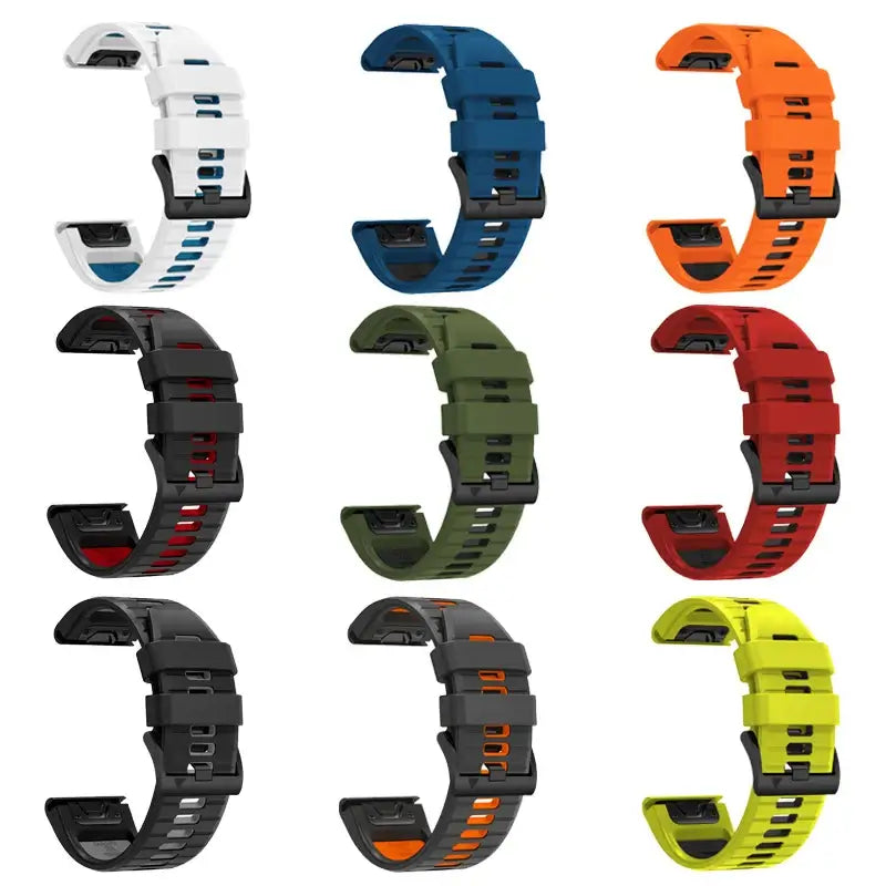 Siliconen Smartwatch Bandje Snelwissel 22mm 26mm Sportief Comfortabel Polsband voor Dagelijks Actief Gebruik
