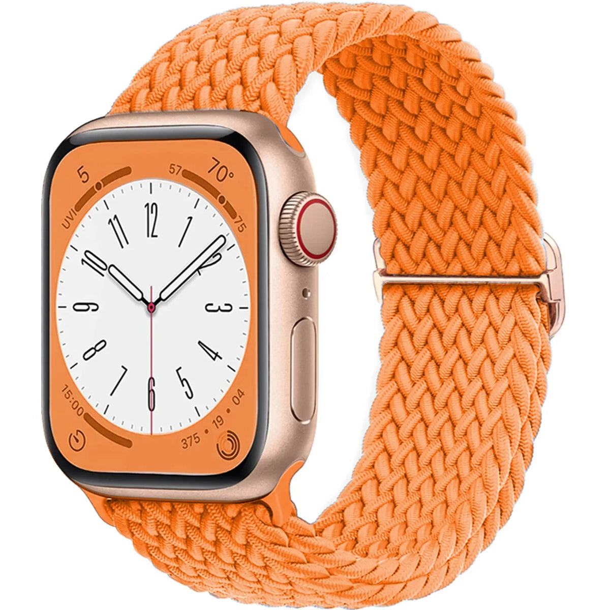 Elastische Gevlochten Smartwatch Bandje Nylon 38mm-49mm Verstelbaar Ademend Sportband voor Apple Watch