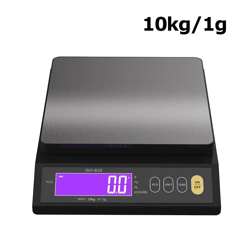 Digitale Keukenweegschaal RVS Waterdicht 10kg Precisie Bakken Koken Portioneren Oplaadbaar LCD Display