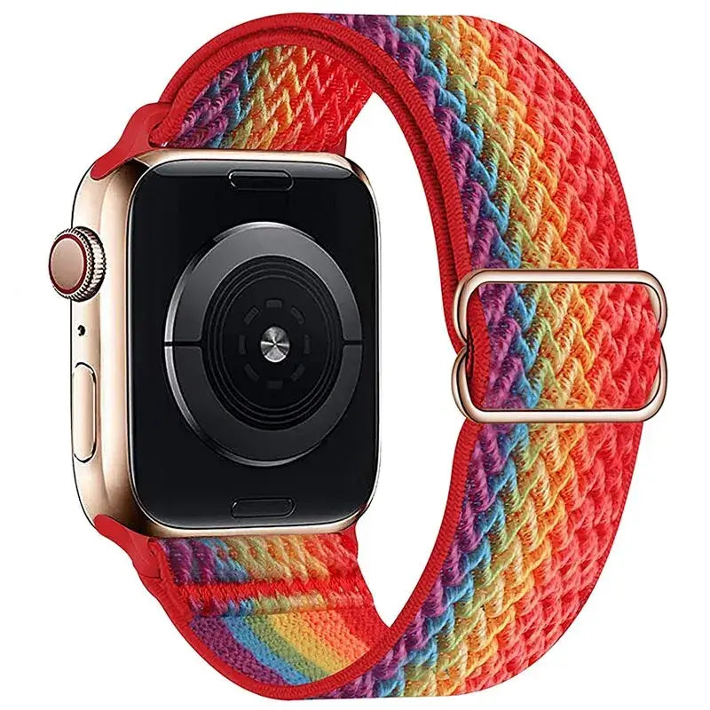 Elastische Nylon Smartwatchband Verwisselbaar Polsbandje Comfortabel Duurzaam Design Sportief Actief
