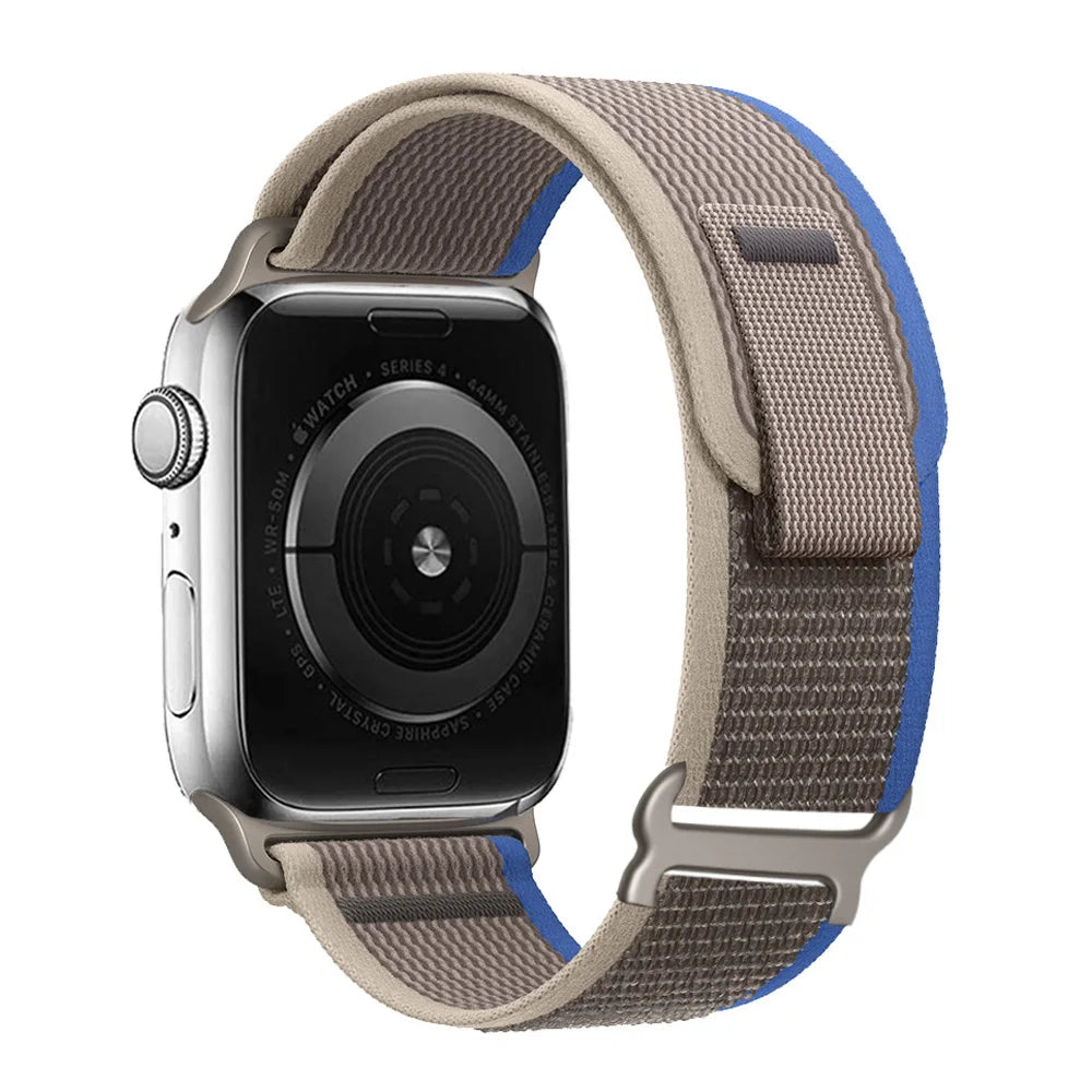 Nylon Smartwatchband Trail Loop - Verstelbaar Sportbandje met Duurzame Gesp - Veelkleurig Polsband Actief
