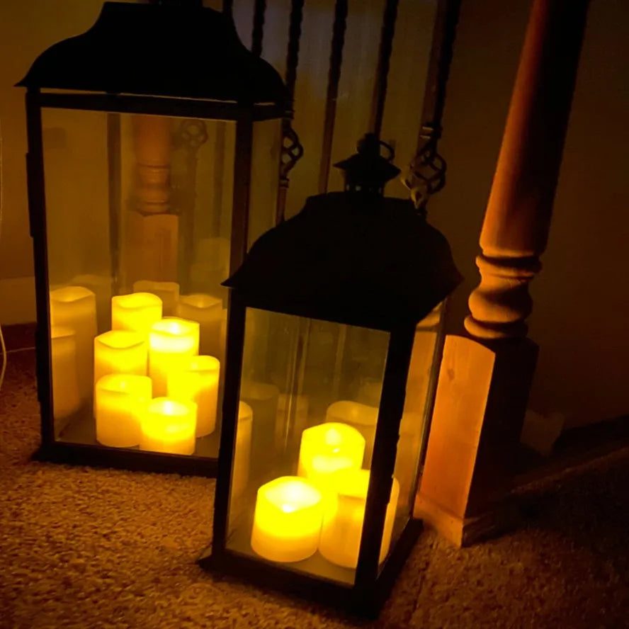 LED Kaarsen zonder Vlam | Veilig Sfeerlicht met Druppeleffect | Batterij LED Kaarsen | Warme Sfeerverlichting | Decoratieve Kaarsen | Vlamloze Kaarsen | Veilige Sfeerverlichting | Realistische Kandelaar | Woonkamer Sfeerlicht
