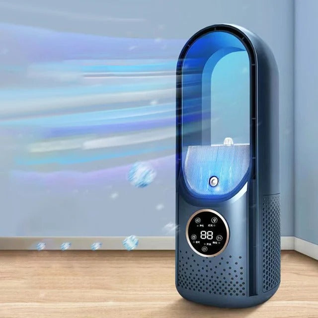 Draagbare Aircooler USB Mini Ventilator 6 Standen 100ml Slaapkamer Bureau Stil Energiezuinig Wieltjes Afstandsbediening