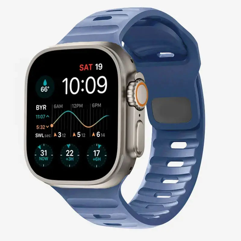 Siliconen Smartwatch Bandje Zachte Pasvorm Verstelbaar Waterdicht Sport Casual Dagelijks Gebruik Horloge