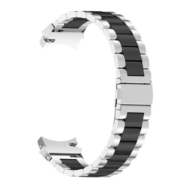 Premium Horlogeband Roestvrij Staal Leder Galaxy Watch 5 40mm 44mm 45mm Pro Verstelbaar Verwisselbaar Polsband