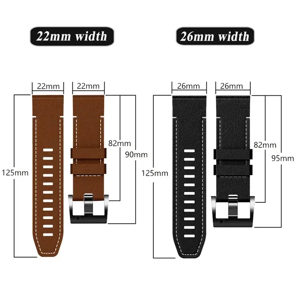 Smartwatch Bandje Leer-Siliconen Mix 22mm 26mm Waterdicht QuickFit Horlogeband Sport Dagelijks Gebruik Polsband