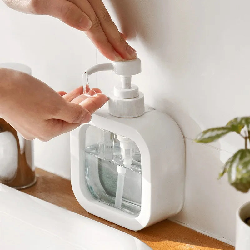 Scandinavische Zeepdispenser met Pompje | 17cm & 19cm | Minimalistisch Design voor Badkamer & Keuken | Duurzame ABS & PVC Zeeppomphouder