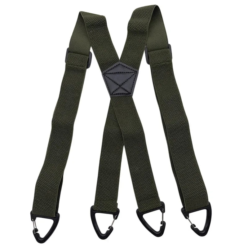 Verstelbare Bretels Heren X-Rug Y-Vorm Elastisch 3,5cm Breed Metalen Clips Werkkleding Casual Formeel