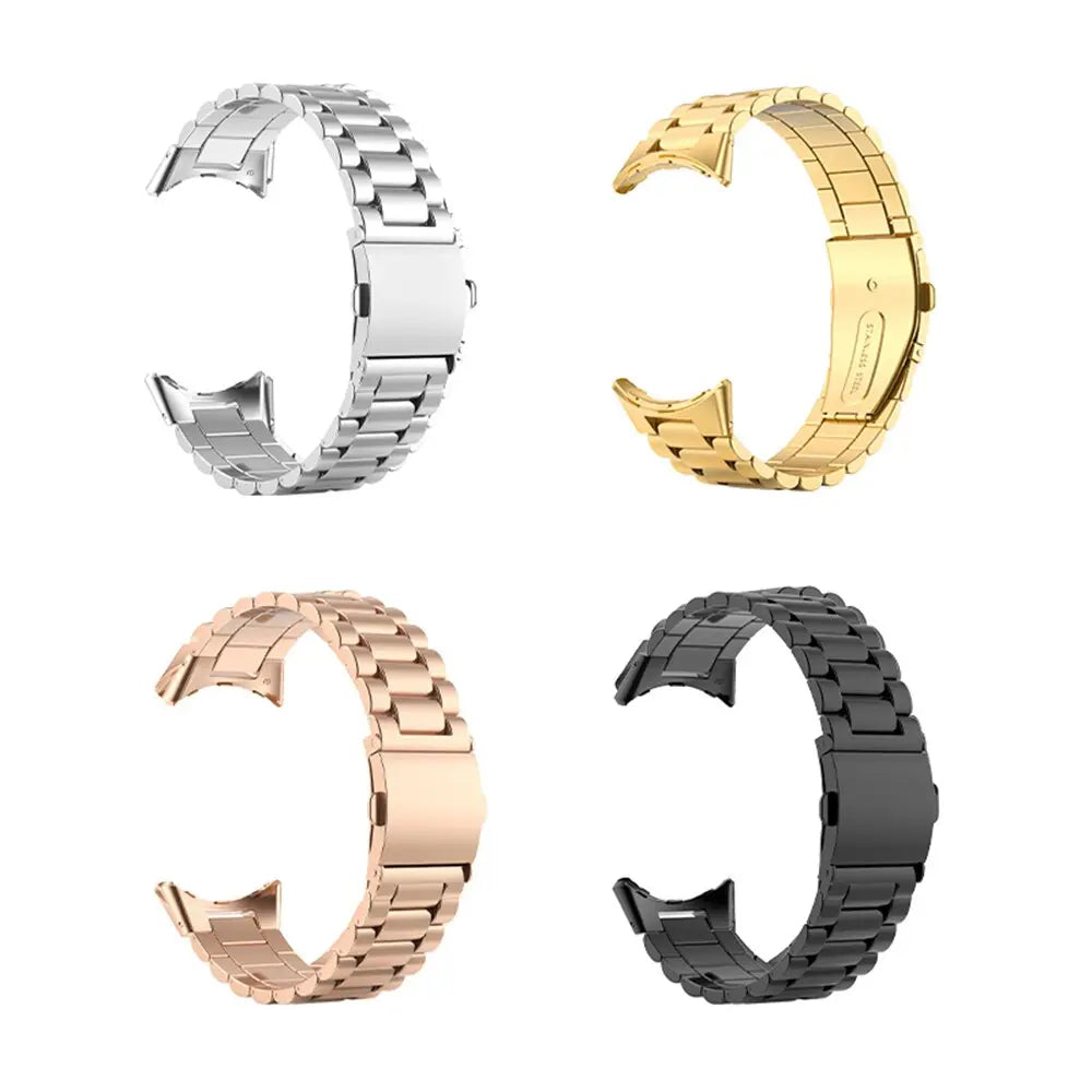 Roestvrijstalen Horlogeband Voor Smartwatch 41mm 45mm Premium Metalen Bandje Verstelbaar Stijlvol Polsband