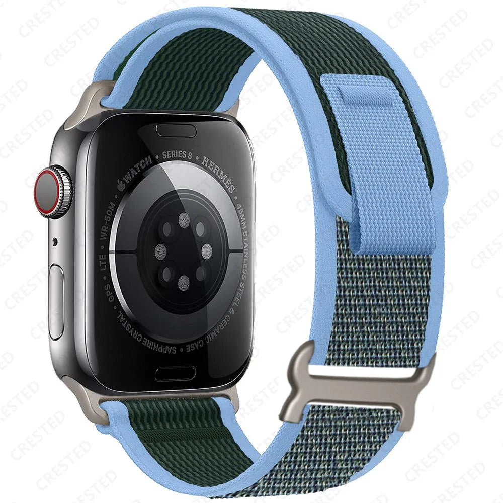 Nylon Smartwatchband Trail Loop - Verstelbaar Sportbandje met Duurzame Gesp - Veelkleurig Polsband Actief