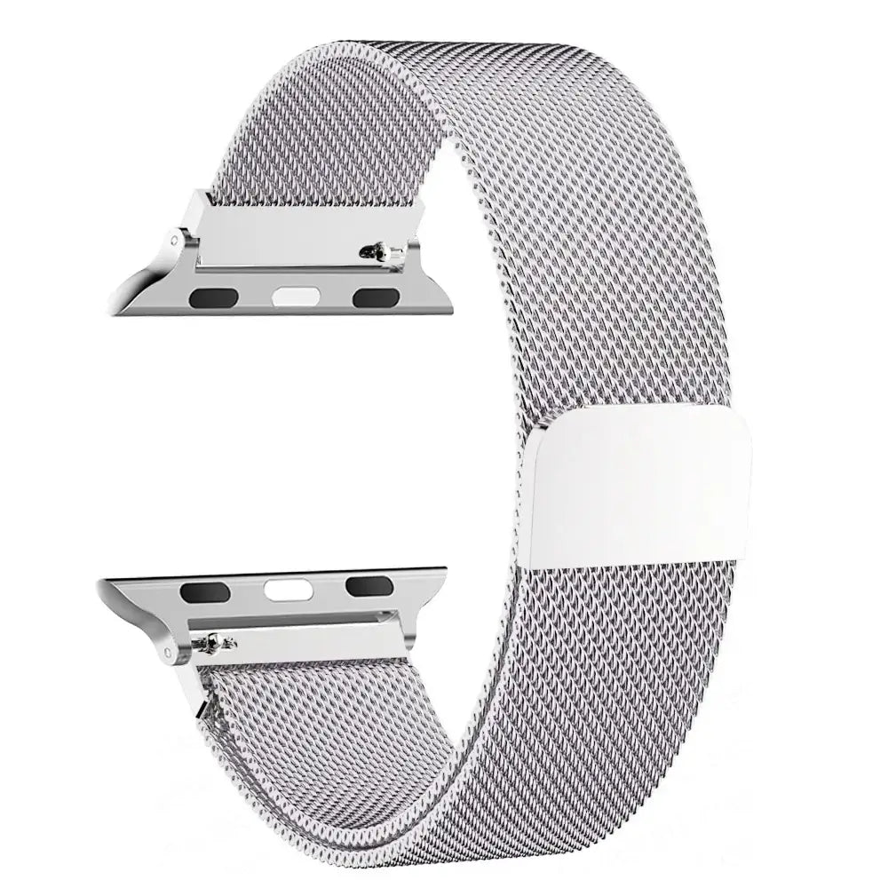 Magnetische Horlogeband Roestvrij Staal Mesh Verstelbaar Polsbandje Smartwatch Accessoire 38-49mm Universeel