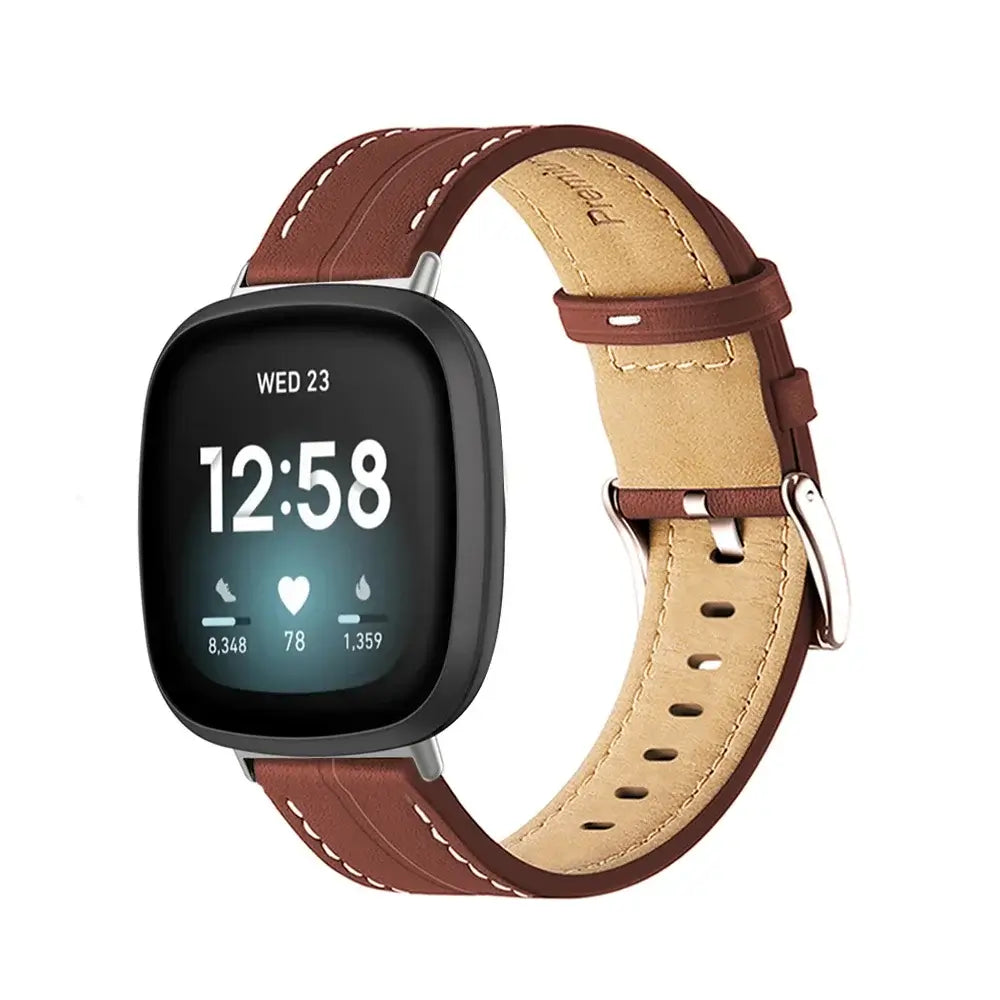 Lederen Smartwatch Bandje Verstelbaar Polshorloge Band Leer Premium Stijlvol Vervangingsbandje Accessoire