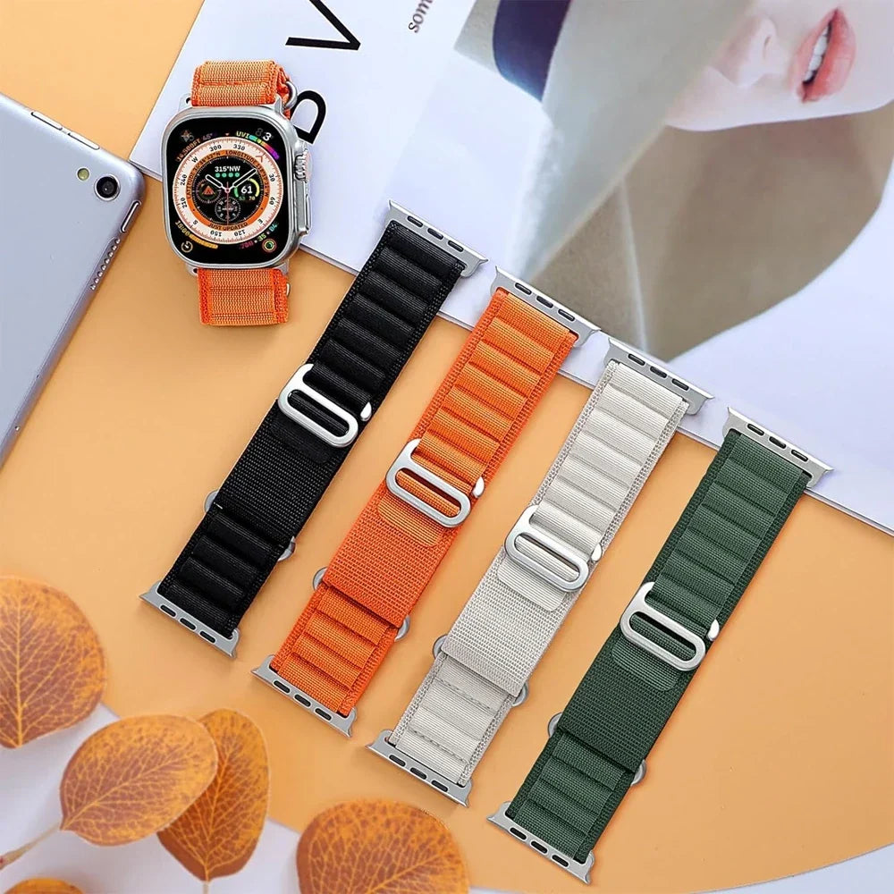 Nylon Horlogeband Sportief Alpine Loop Verstelbaar Smartwatch Bandje voor Outdoor Activiteiten en Dagelijks Gebruik