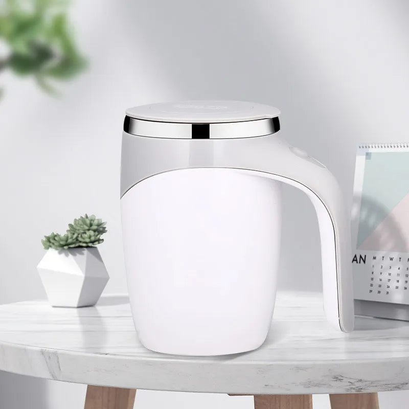 Zelfroerende Thermosbeker 400ml - Automatisch Mixende Reisbeker met Verwarmfunctie