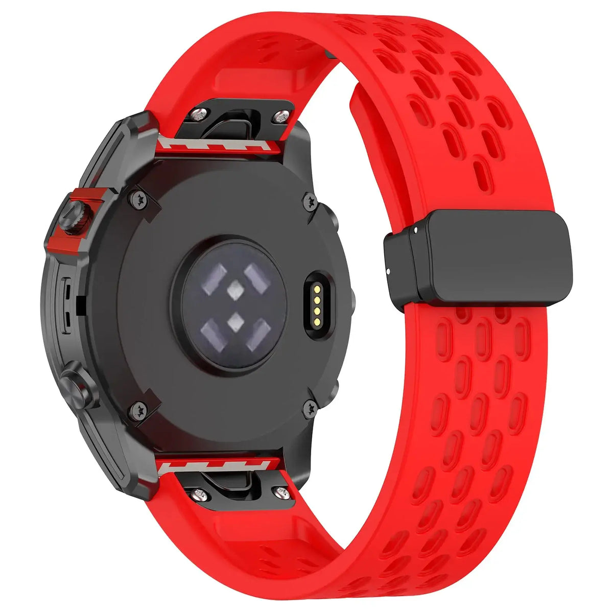 Siliconen Smartwatchband Ademend QuickFit Sport Polsband Vervanging 20mm 22mm 26mm Horloge Accessoire