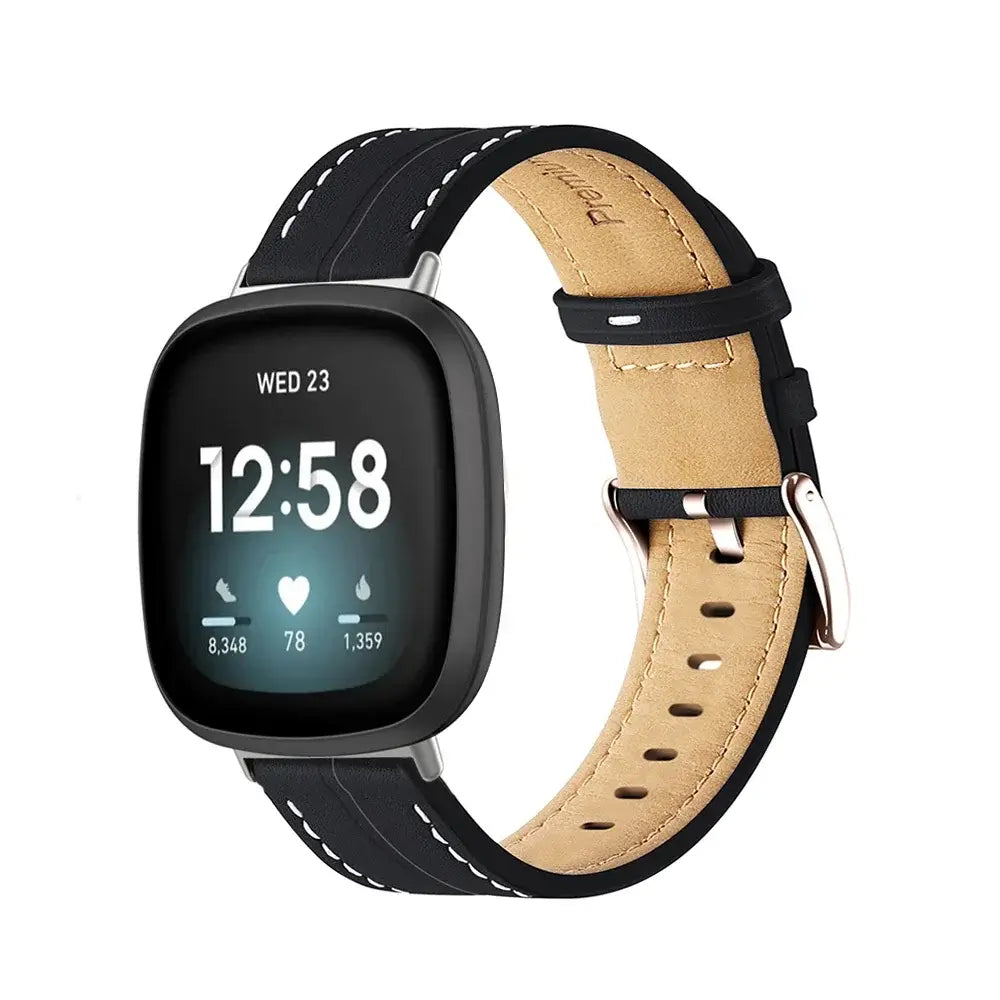 Lederen Smartwatch Bandje Verstelbaar Polshorloge Band Leer Premium Stijlvol Vervangingsbandje Accessoire