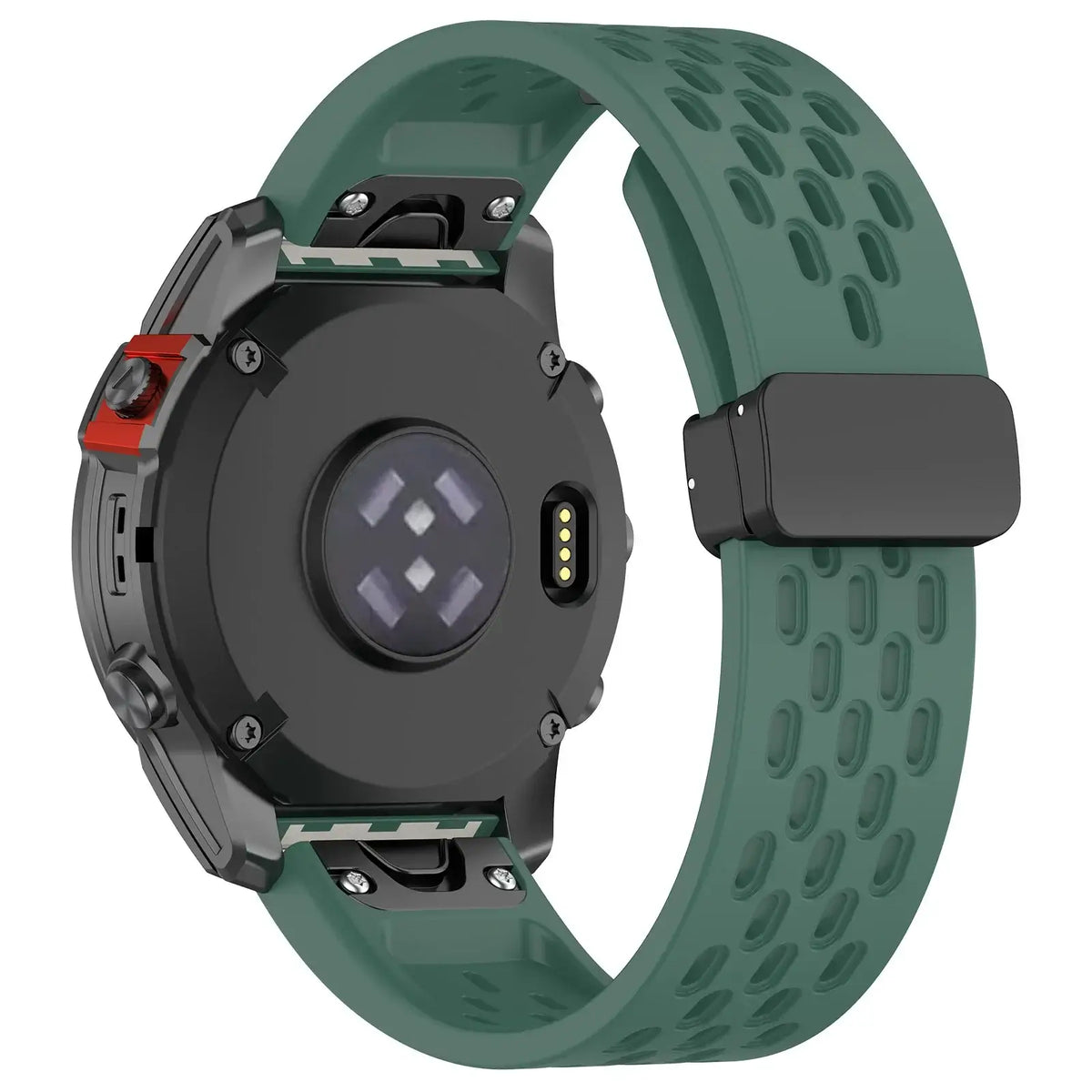 Siliconen Smartwatchband Ademend QuickFit Sport Polsband Vervanging 20mm 22mm 26mm Horloge Accessoire
