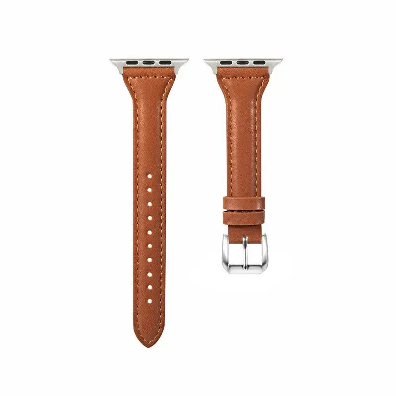 Leren Horlogebandje Smartwatch Universeel Verstelbaar 38-49mm Premium Lederen Polsband Sportief Design