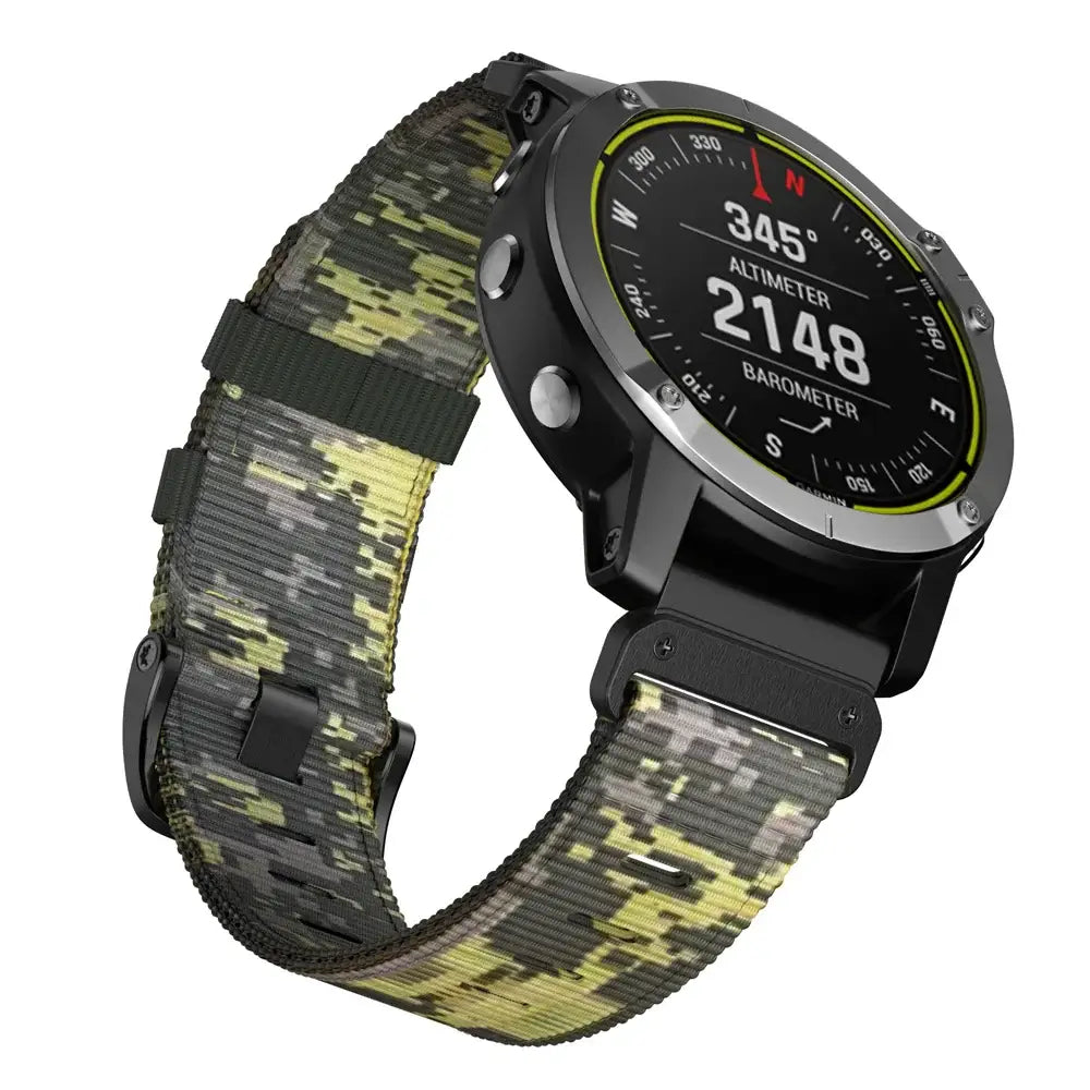 Tactiele Nylon Horlogeband QuickFit 22mm 26mm Smartwatch Vervanging Sport Outdoor Polsband Ademend Comfortabel