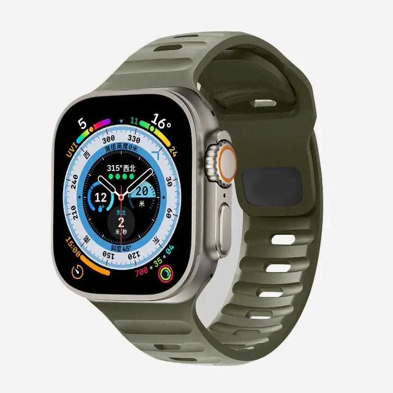 Siliconen Smartwatch Bandje Zachte Pasvorm Verstelbaar Waterdicht Sport Casual Dagelijks Gebruik Horloge