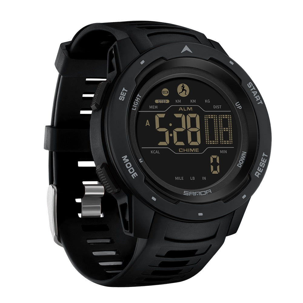 Digitaal Sporthorloge met Stappenteller - Waterbestendig Outdoorhorloge 5 Bar Waterdicht